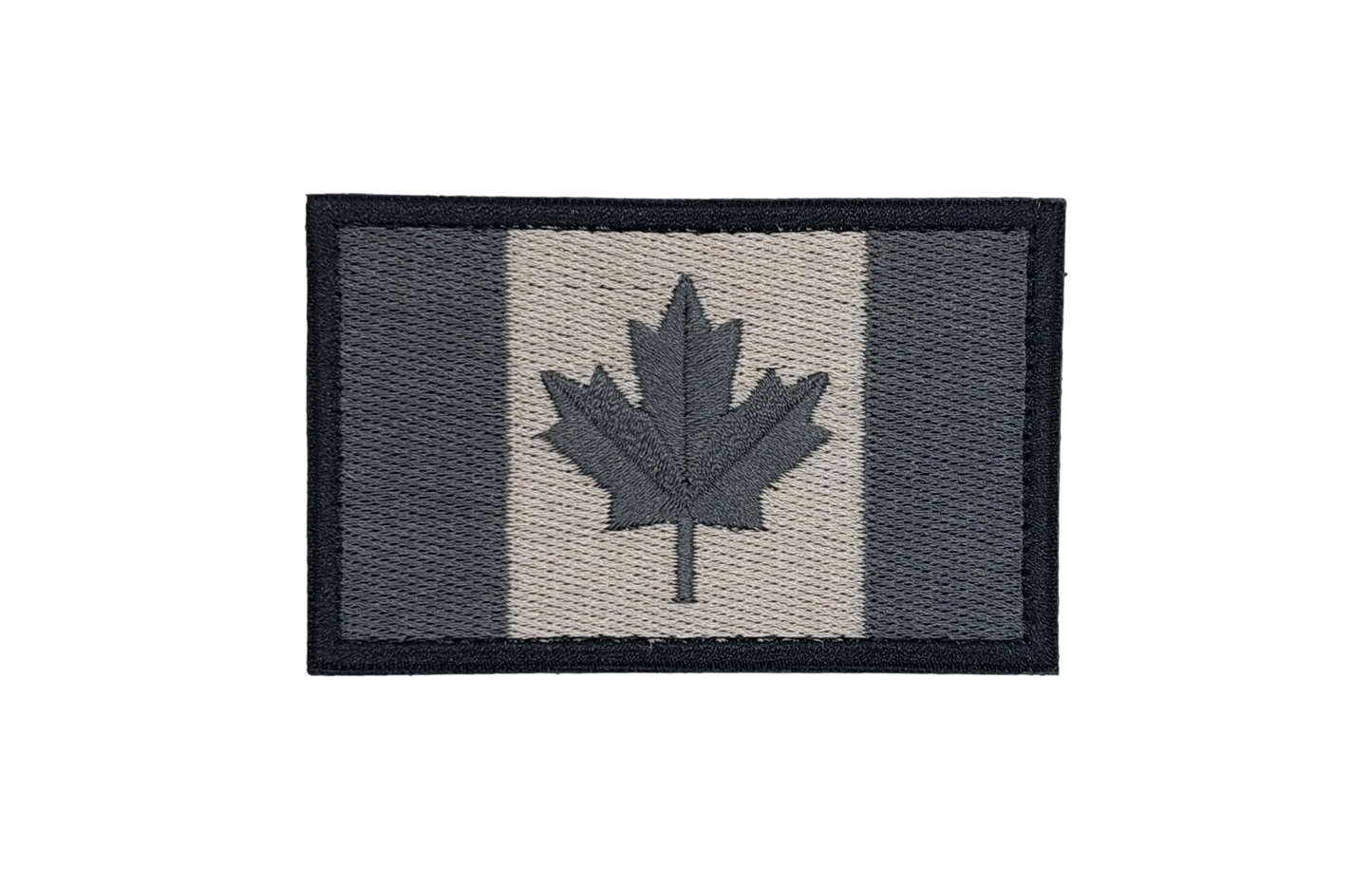 Canadian Flag-Grey, Velcro,